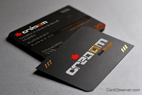 Unique Creaam Business Card