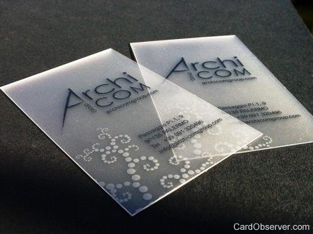 Transparent Business Card