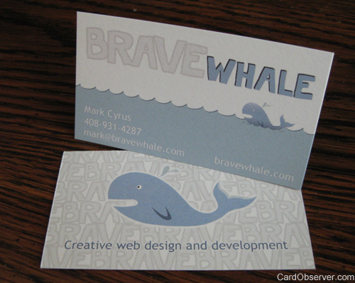 Brave Whale Custom Card