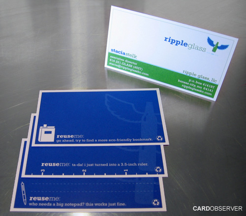 Green Recycled Business Cards