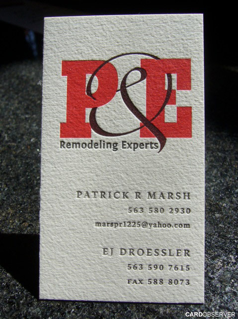 Letterpress Business Card