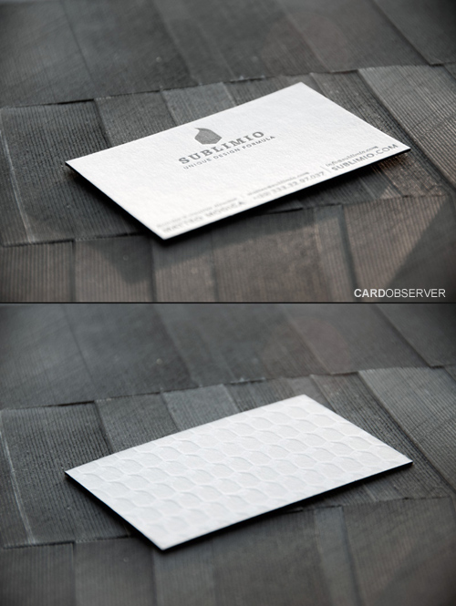 Cool Letterpress Card