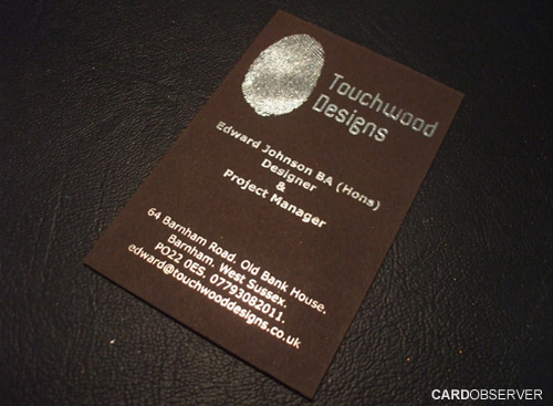 Foil Printed Business Card