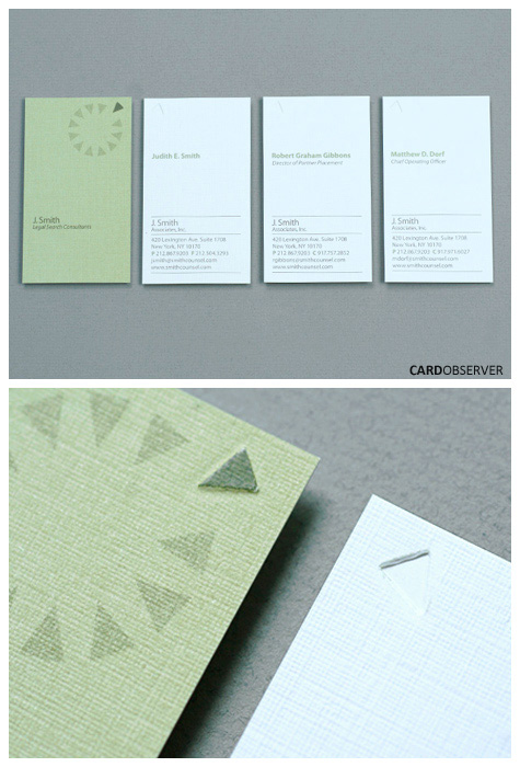 Embossed Business Card