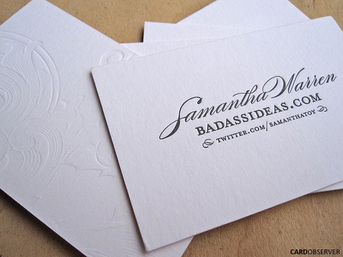 White Letterpress