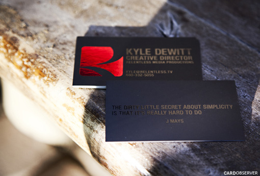 Black Suede Business Card