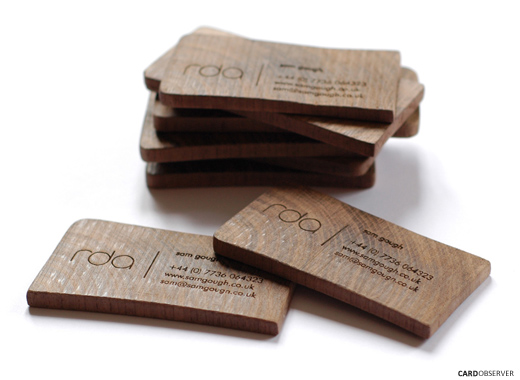 Wooden Business Card