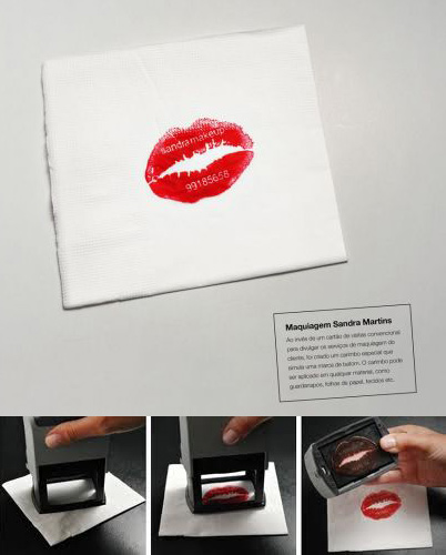 Lipstick Stamp Card CardObserver