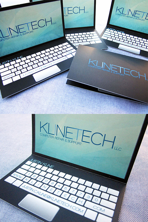 Laptop Design Business Card