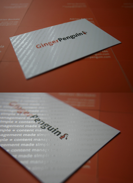 Ginger Penguin Business Card