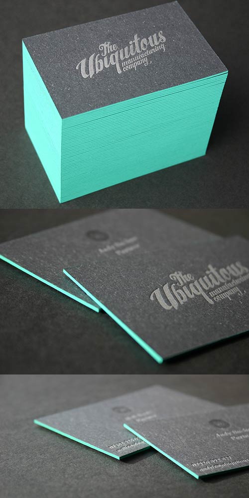 Thick letterpress business card templates