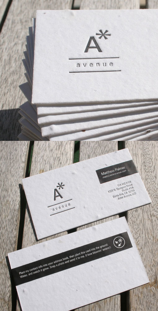 Seed Paper Business Cards