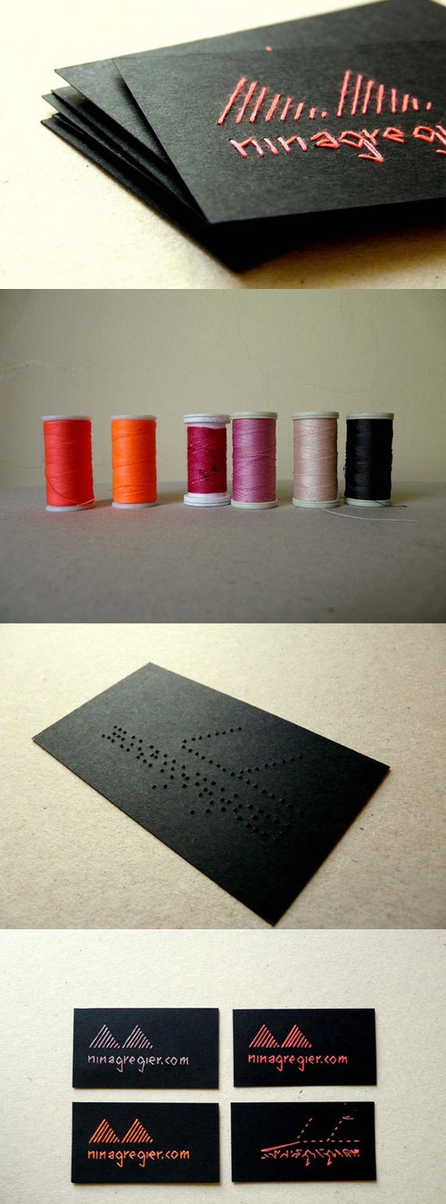 Handmade Thread Embroidered Cards