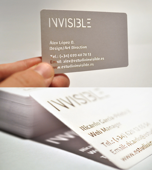 'Invisible' Business Card