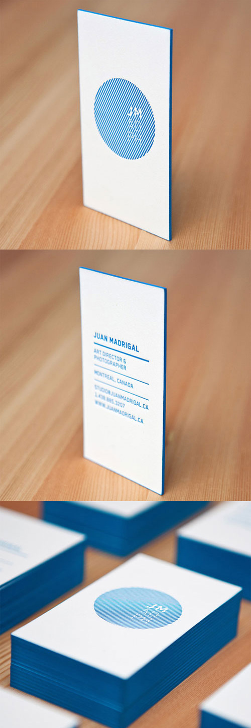 Bold Blue Letterpress