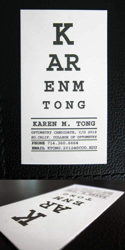 Optometrist Business Card