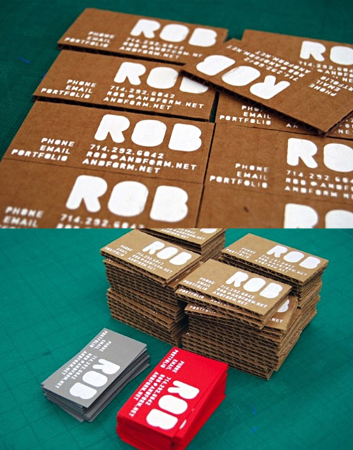 Cardboard Business Cards 