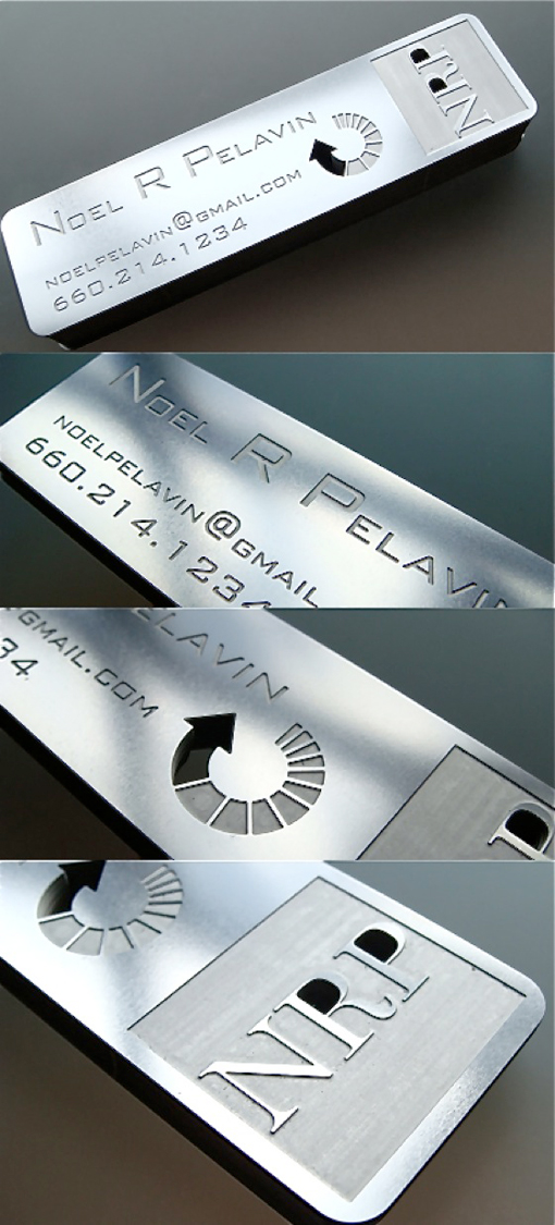 Stainless Steel Business Card