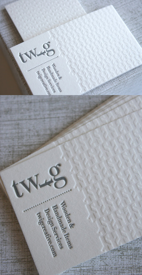 Clean White Letterpress