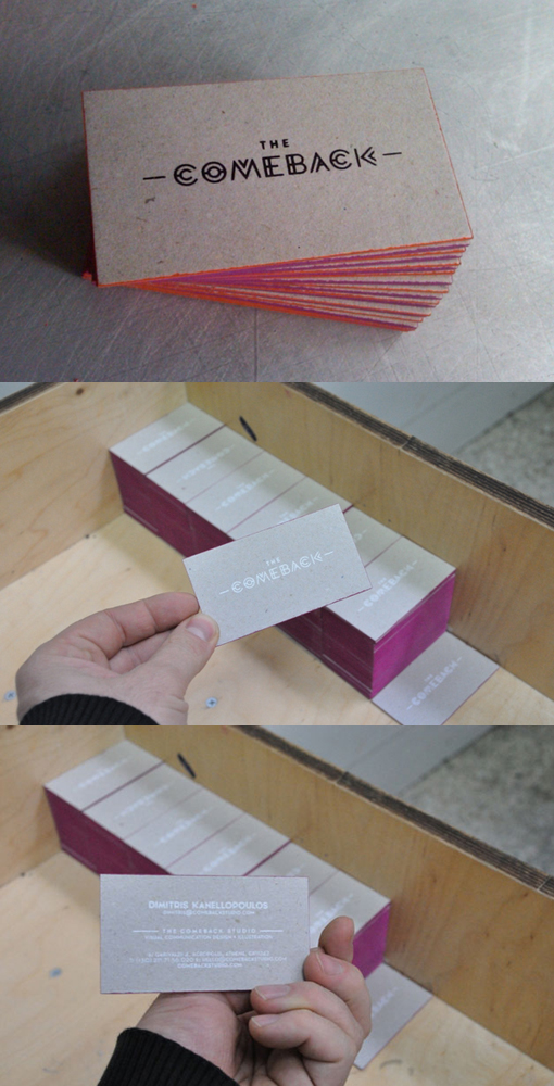 Cool Edge Painted Business Cards