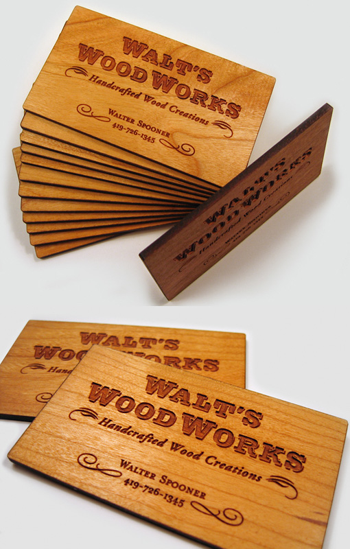 Wooden Business Card