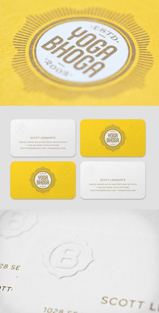 Yoga Bhoga Business Card