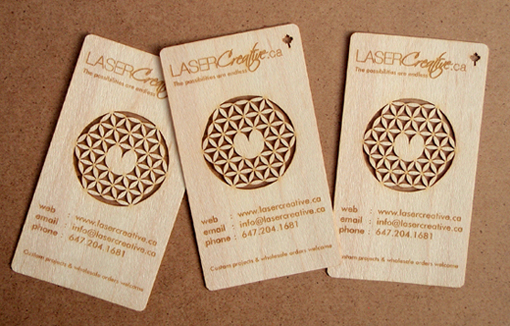 Laser Etched Business Card