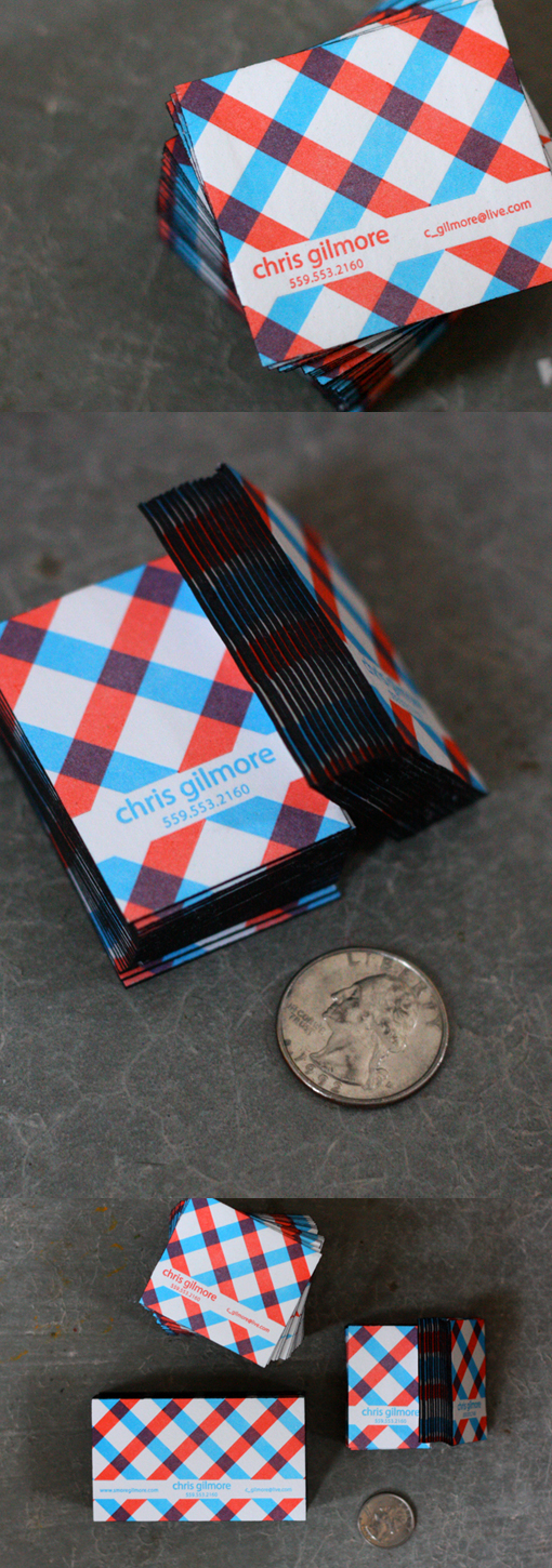 Plaid Business Cards