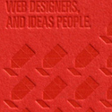 Red Letterpress Business Card