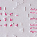 Patterned Business Cards