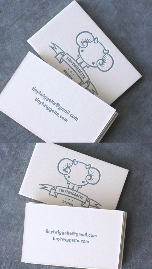 Tiny Twiggette Letterpress