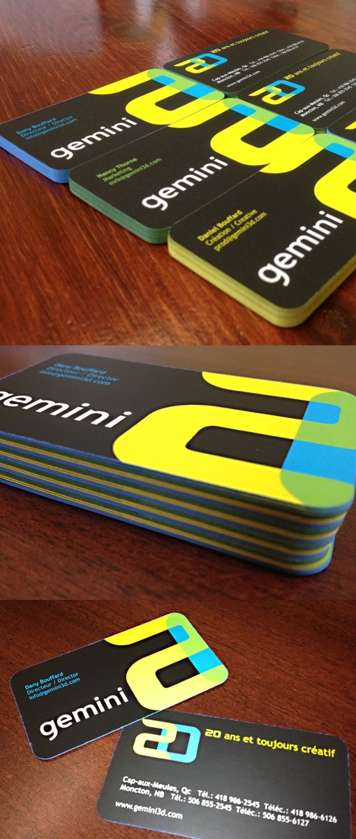 Gemini 3D Business Card