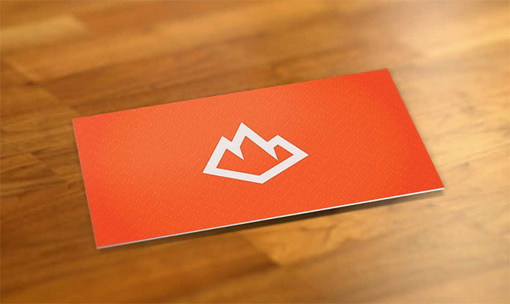 Bright Orange Business Card