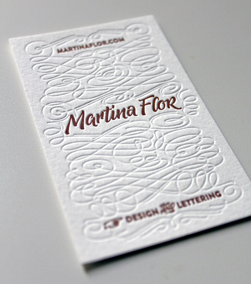 Brush Lettering Business Card