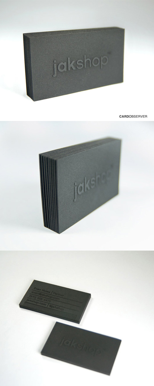 Black Laser Cut Business Cards