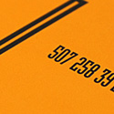 QR Orange Business Cards