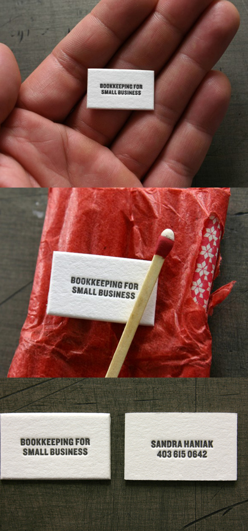 World's Smallest Business Card