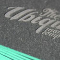 Edge Painted Letterpress Business Card Design