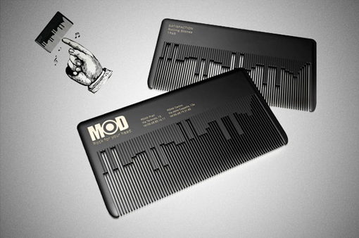 Innovative Business Card Design for a Hair Salon