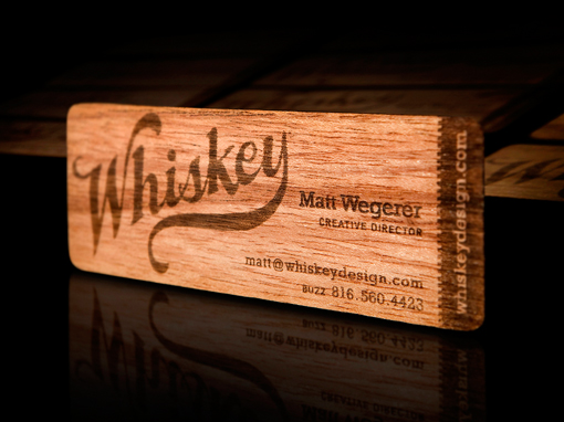 Laser Etched Business Card Design