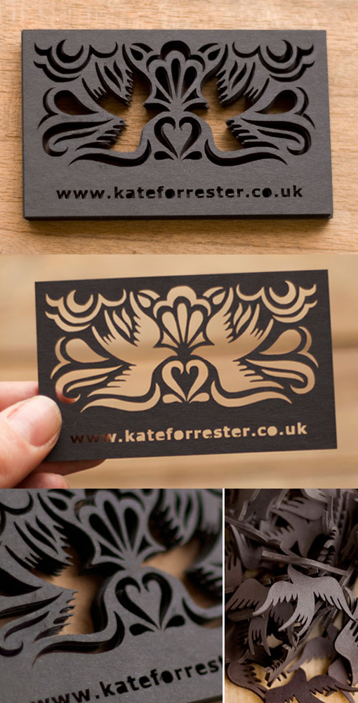 Beautiful Laser Cut Business Card Design