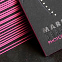 Sexy Edge Painted Business Cards For A Photographer