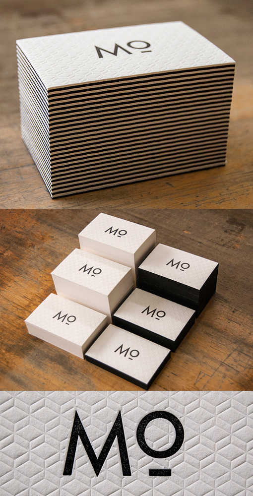 Unique Letterpress Business Card For An Interior Designer