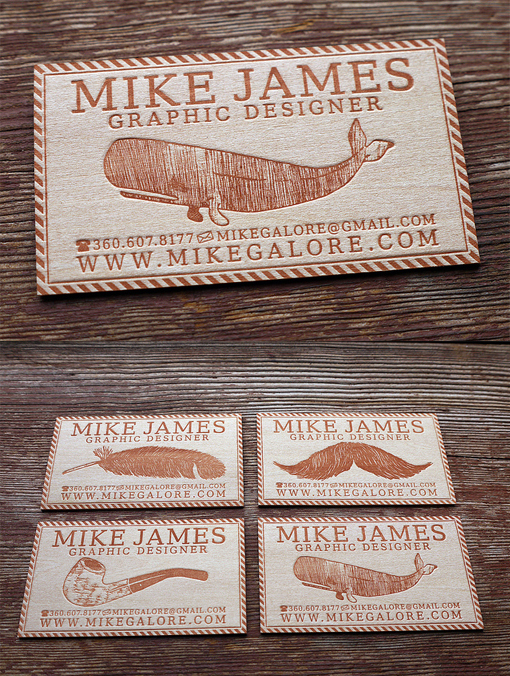 Creative Letterpress Technique Business Cards For A Graphic Designer