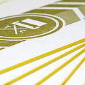 Creative Edge Painted Letterpress Business Card Design