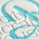 Creative Typography Letterpress Business Card Design
