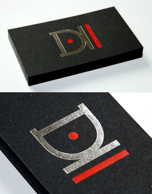 Inspirational Black Minimal Design Business Card