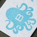 Inspired Letterpress Mini Business Card Design
