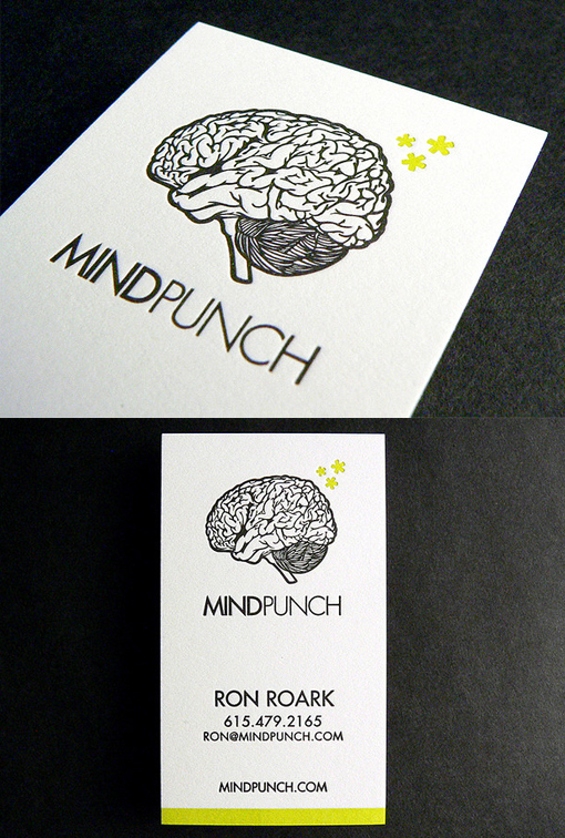 Quirky Letterpress Business Card For A Designer