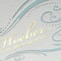 Classically Styled Foil And Letterpress Business Card For A Photographer